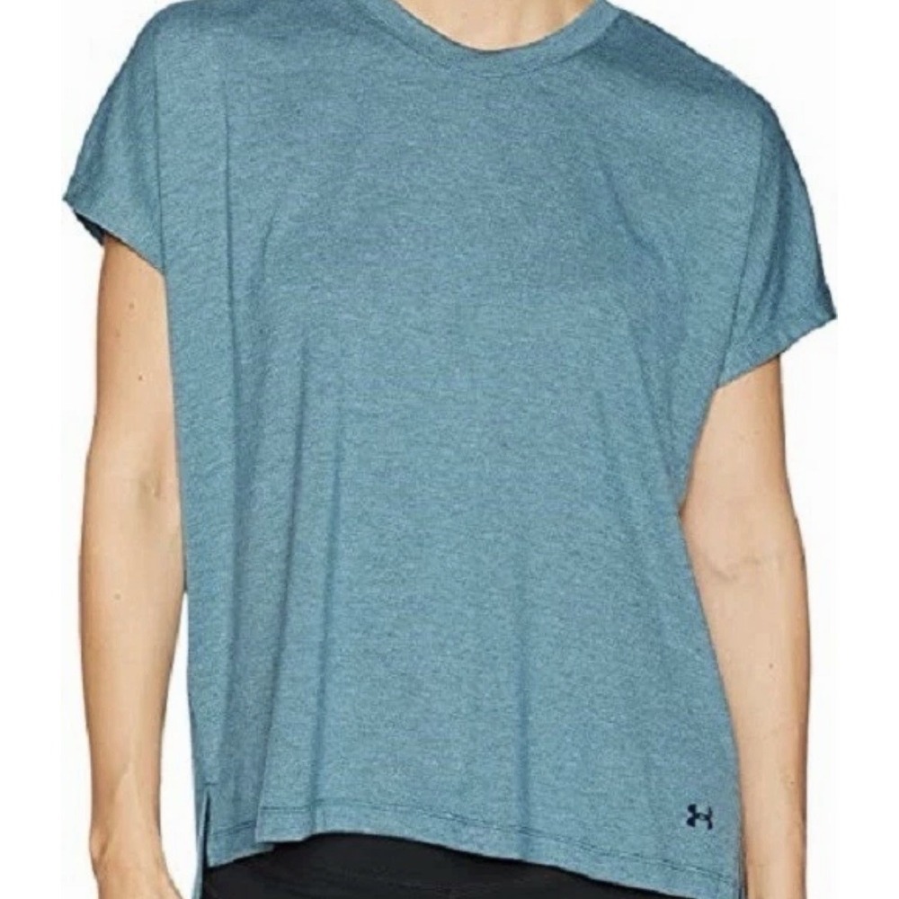Under Armour Women's Essentials T-Shirt Tourmaline Teal /Tonal XL Cap Sleeve